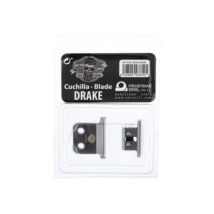 Lâminas metálicas para máquina de barbear em embalagem de cartão transparente