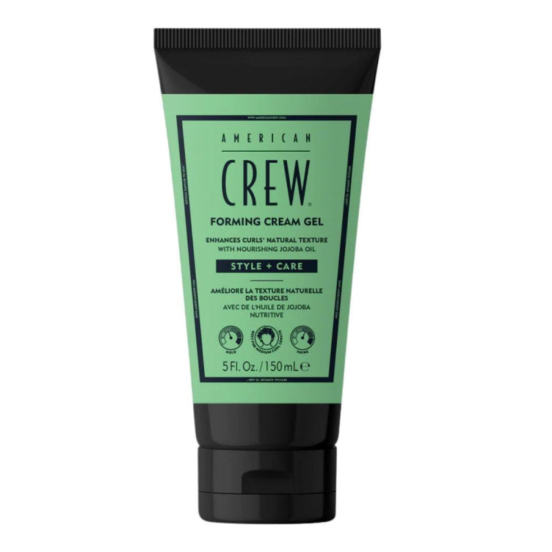 Creme gel American Crew Forming Cream Gel embalagem verde e preta 150 ml