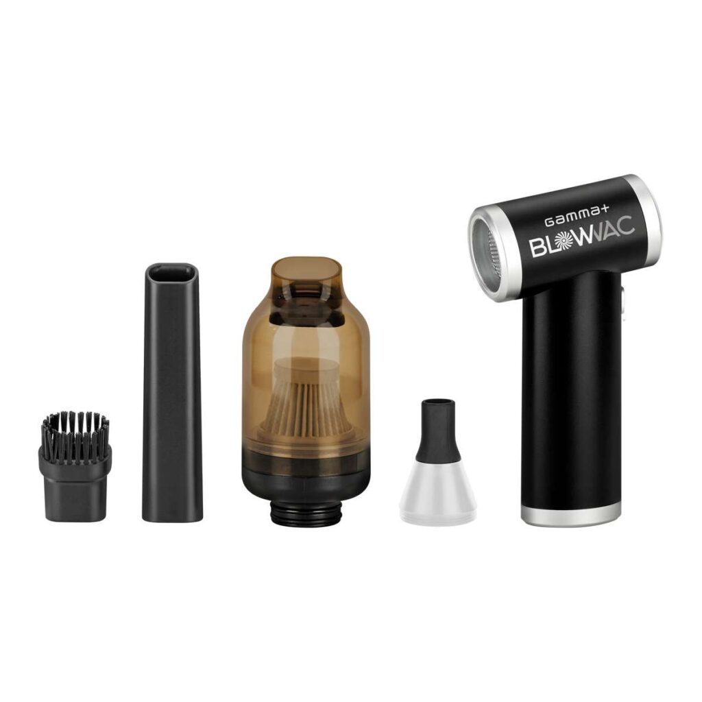 Conjunto de limpeza portátil com pistola de ar e acessórios