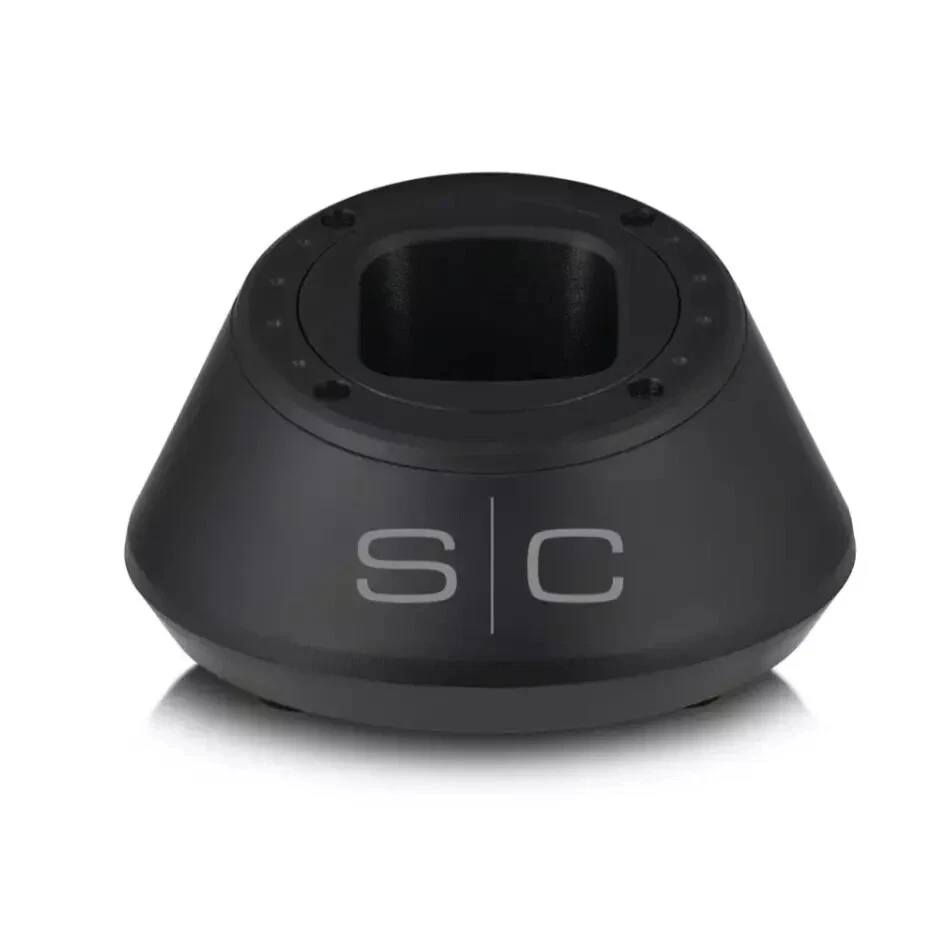 Base ou suporte preto fosco com letras 