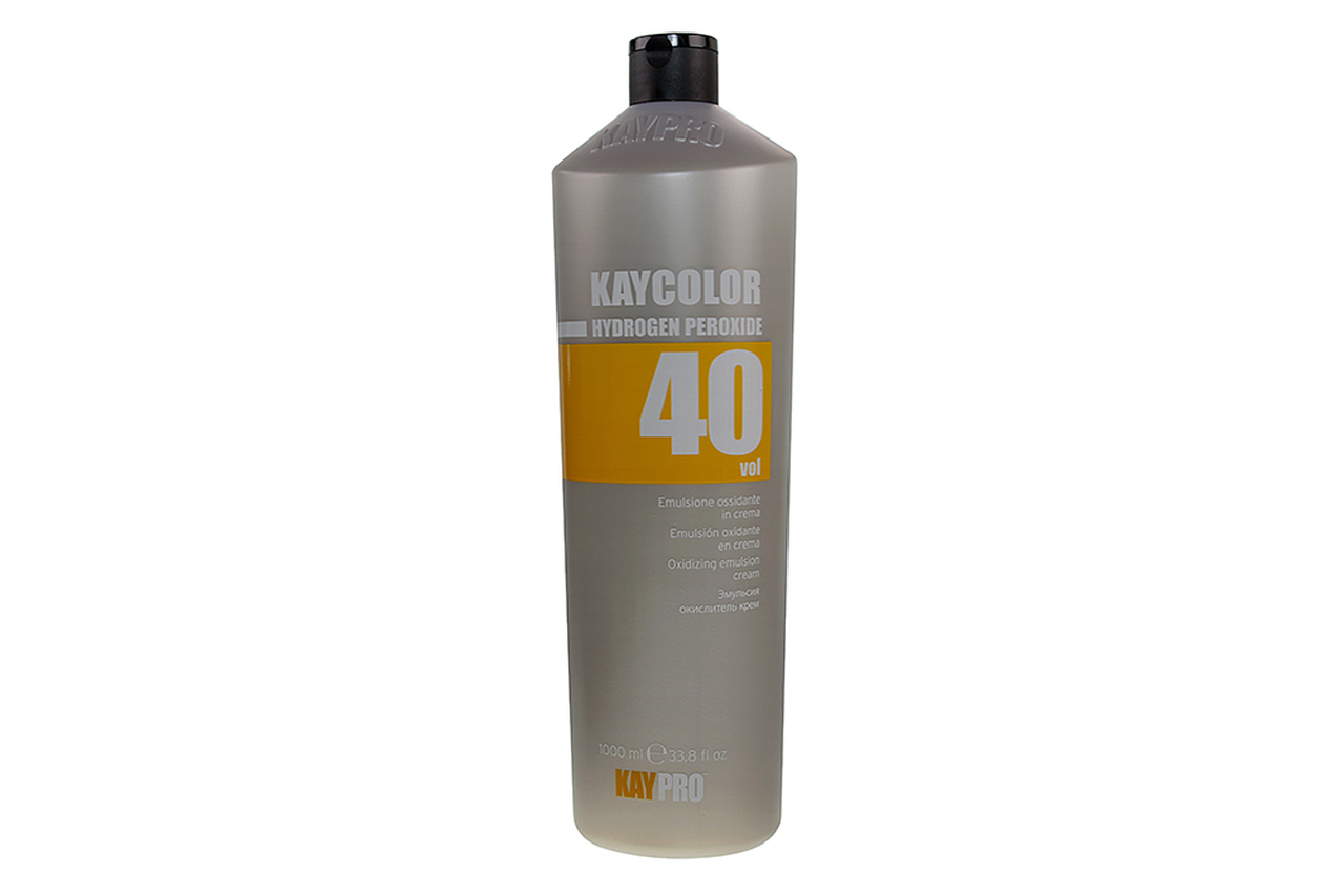Frasco cinza de Kaycolor Hydrogen Peroxide 40 vol 12%
