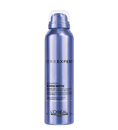 Spray cabelo L'Oréal Série Expert Blondifier Blonde Bestie azul