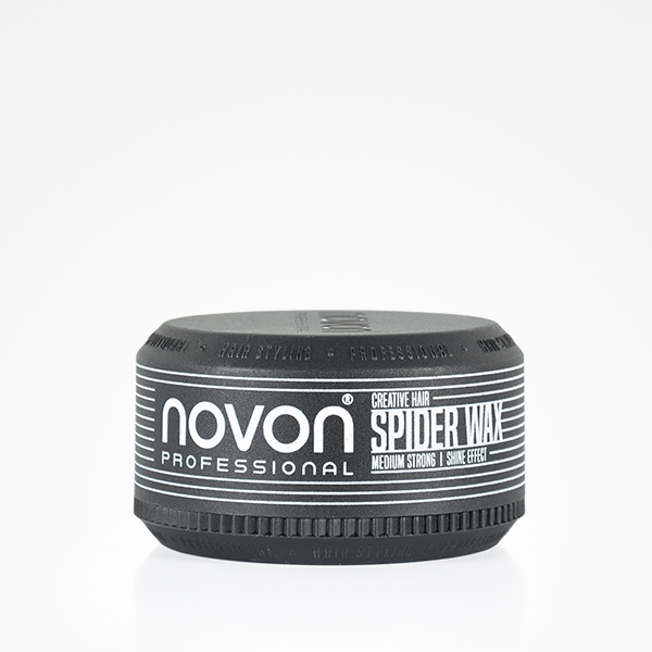 Pote preto de cera para cabelo Novon Professional Spider Wax