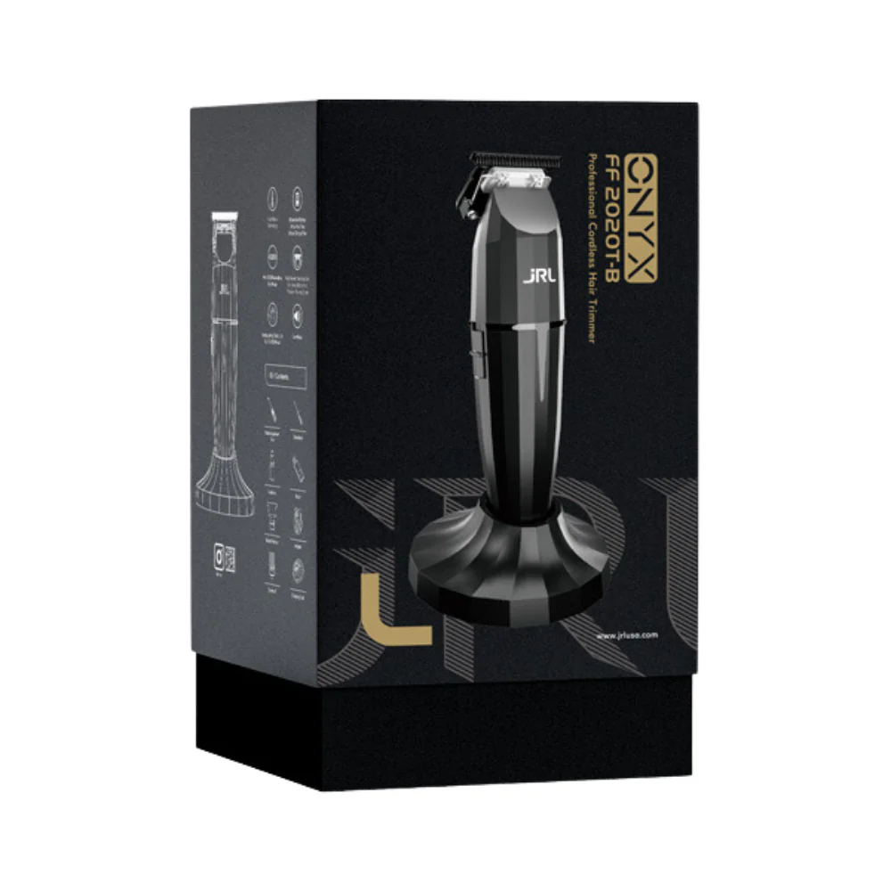 Embalagem preta de máquina de cortar cabelo sem fios JRL ONYX FF2020T-B