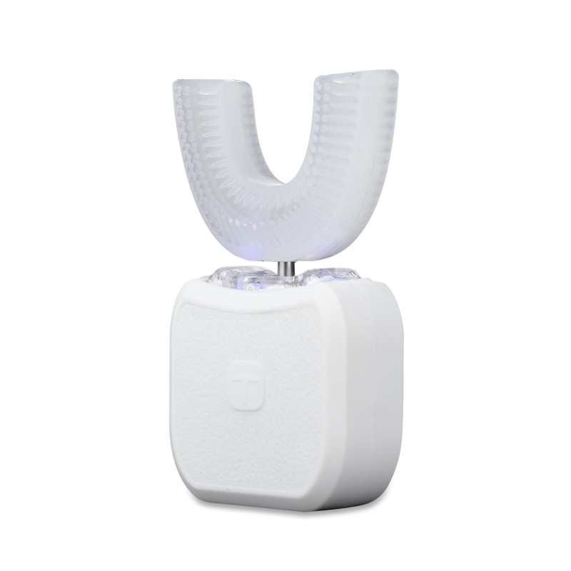Dispositivo dental branco com suporte em U transparente
