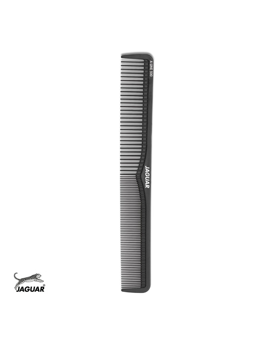 Pente preto JAGUAR com dentes finos e grossos