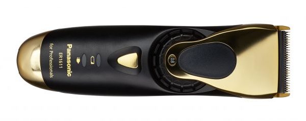 Aparelho aparador elétrico Panasonic preto e dourado