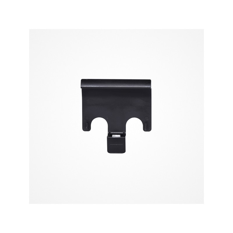 suporte plástico preto com aberturas arredondadas