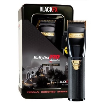 Máquina de cortar cabelo BaByliss PRO 320 Artists preta com caixa metálica preta