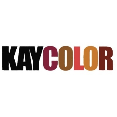 Logotipo KAYCOLOR com letras coloridas