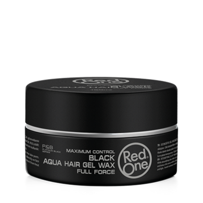 Pote preto de gel para cabelo Red One AQUA HAIR GEL WAX FULL FORCE