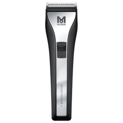 Máquina de cortar cabelo preta e prata MOSER Blending Edition