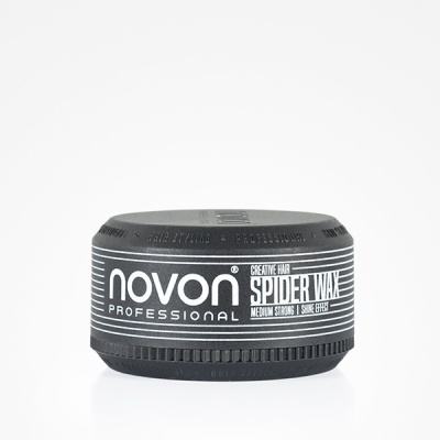 Pote preto de cera para cabelo Novon Professional Spider Wax