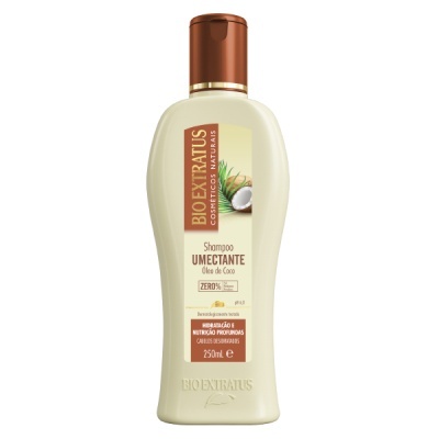 Frasco creme de champô Bio Extratus Umectante com tampa castanha