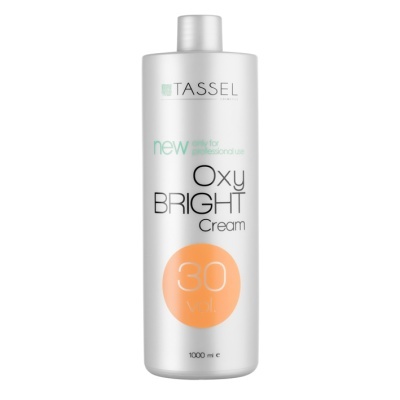 Frasco de creme Oxy Bright TASSEL 1000 ml branco com tampa de rosca
