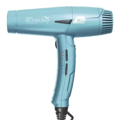 Secador de cabelo Parlux ELYSIUM azul turquesa com botões de controlo