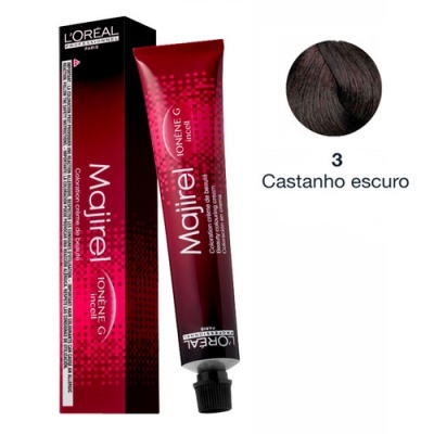 Tinta de cabelo Majirel L'Oréal castanho escuro