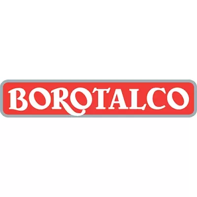 Logótipo BOROTALCO em fundo vermelho com borda cinza