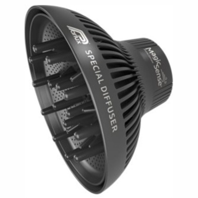 Difusor de ar preto cónico com dentes e texto MagicSense