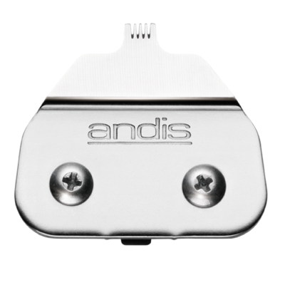 Lâmina de cortador metálica com a palavra 'andis' gravada