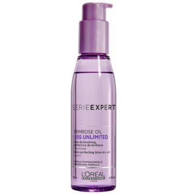 Frasco de óleo para cabelo L'Oréal Série Expert Primrose Oil com tampa roxa