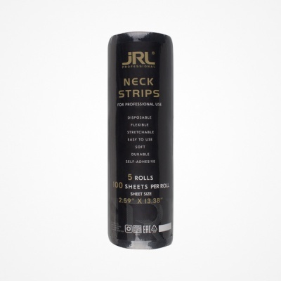 Rolo preto de tiras para pescoço JRL Professional com texto dourado