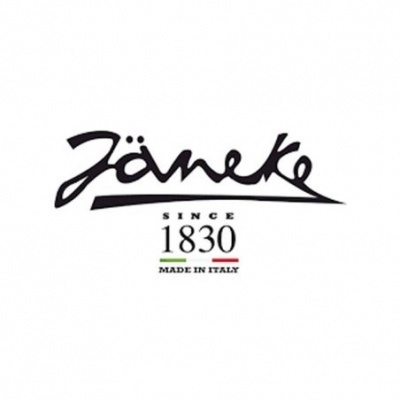 Logotipo Jäneke com texto desde 1830 e Made in Italy