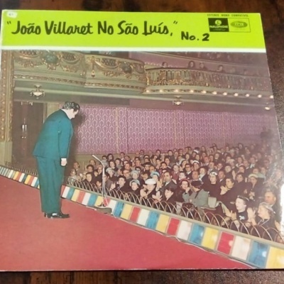 Capa de disco vinil de João Villaret No São Luís, No. 2 com fotografia de teatro