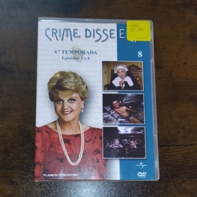 DVD da série Crime, Disseram 4.ª Temporada Episódios 5 a 8 com mulher loira na capa e cenas adicionais