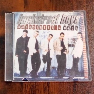 Capa de álbum Backstreet's Back dos Backstreet Boys em caixa de CD