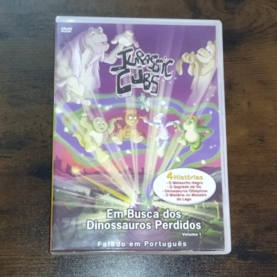 DVD Jurassic Cubs Em Busca dos Dinossauros Perdidos Volume 1 com quatro histórias