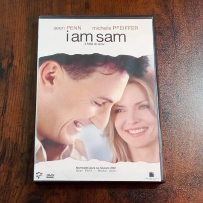 DVD do filme I Am Sam com capa branca e atores sorrindo
