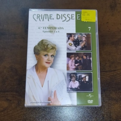 DVD Crime, Disse 4.ª Temporada Episódios 1 a 4 com imagens da série na capa