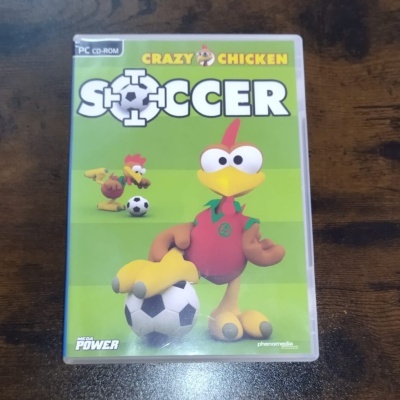 Capa do jogo Crazy Chicken Sticc Soccer para PC com personagem galinha e bola de futebol