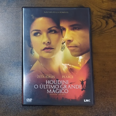 DVD do filme Houdini O Último Grande Mágico com capa mostrando duas pessoas e texto