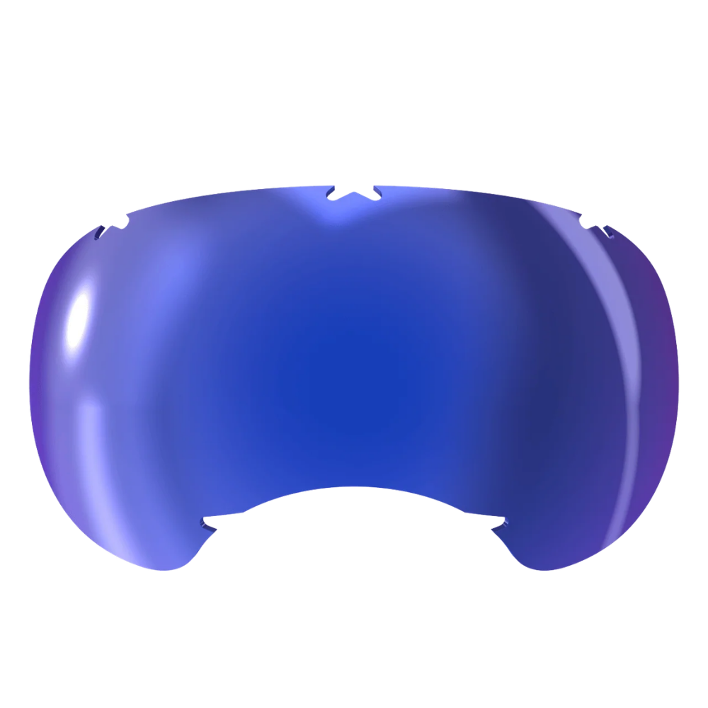 Lentes de substituição V2 - RexSpecs V2 - Blue Mirror Lente azul espelhada curva para óculos