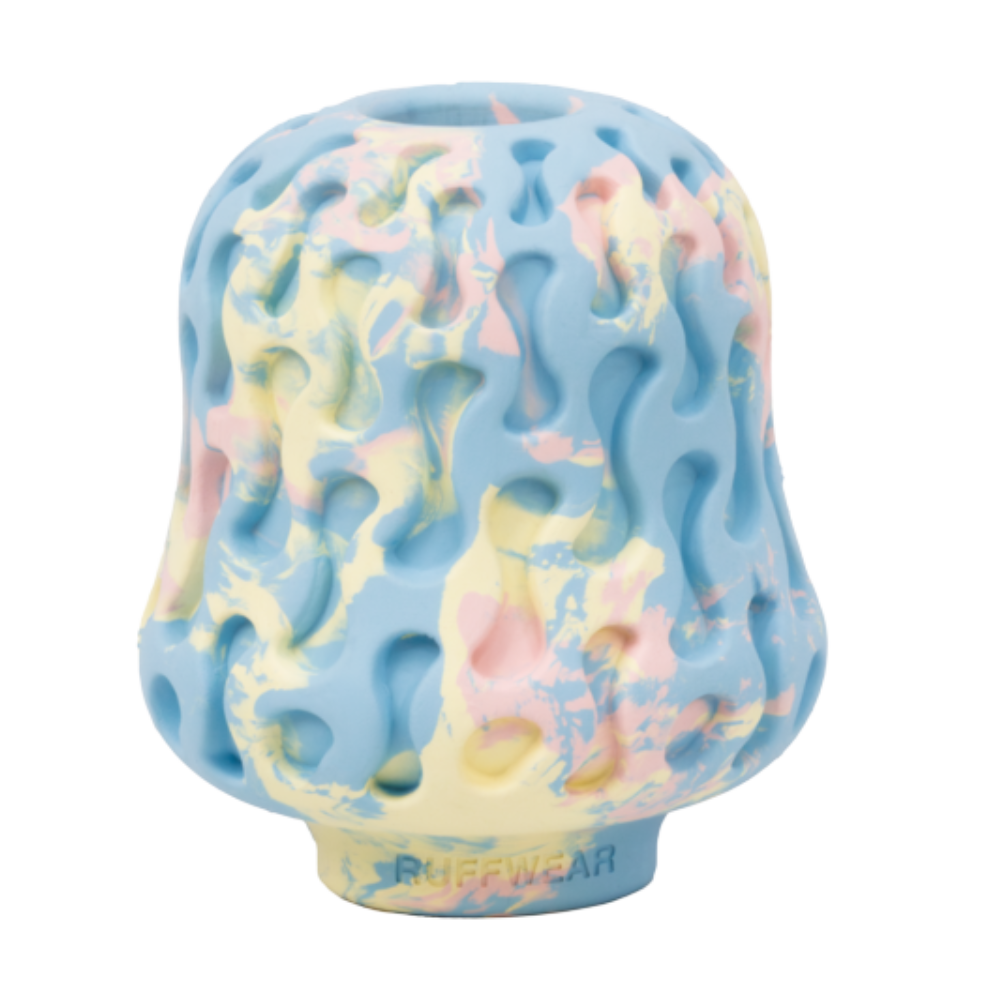 Morel™ Dog Toy - Blue Prism Brinquedo para cães colorido de borracha texturizada