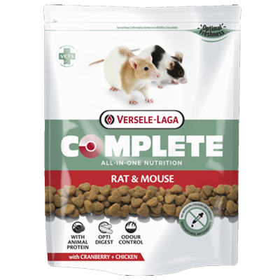 Embalagem de ração para ratos e camundongos Versele-Laga Complete com cranberry e frango