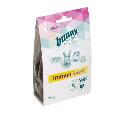 Embalagem de ração Bunny Nature ImmunPower para roedores com 200g