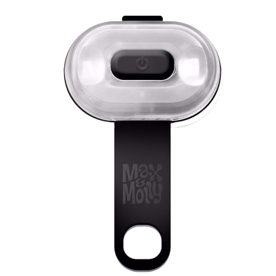 Luz LED recarregável Max & Molly preta com suporte