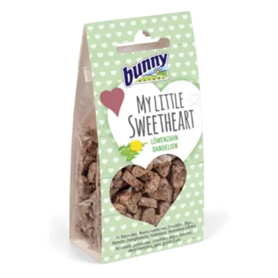 Pacote de snacks para animais MY LITTLE SWEETHEART corações transparentes fundo verde