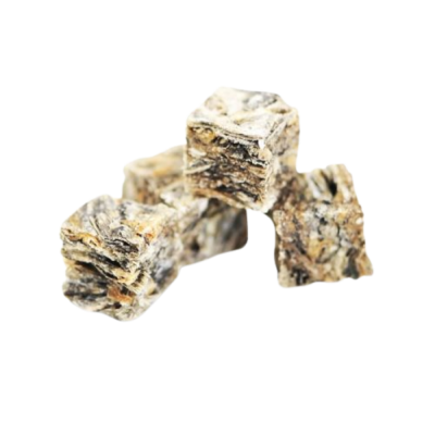 Cubos de pedra ou mineral cinza texturizados em fundo branco