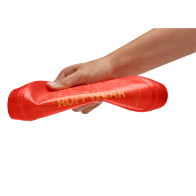 Brinquedo de borracha vermelho para cães com a marca RUFFWEAR