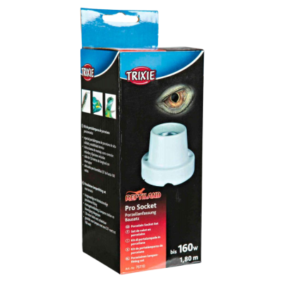 Kit portalâmpada porcelana TRIXIE REPTILAND Pro Socket embalagem
