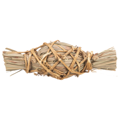 Feixe de palha atado com cordas