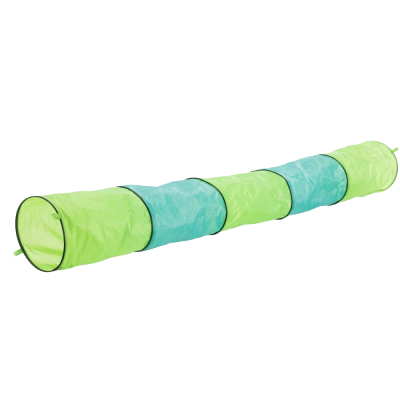 Túnel de brincar infantil verde e azul