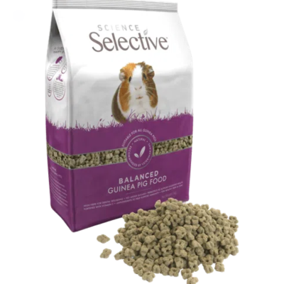 Pacote de ração para porquinho-da-índia e pellets