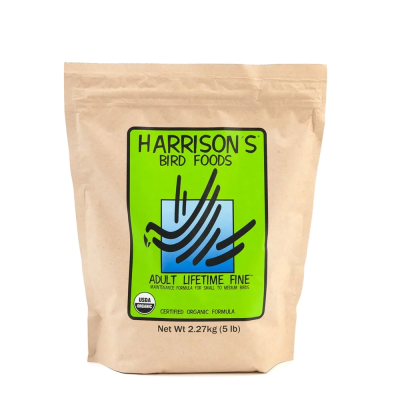 Saco de ração para pássaros HARRISON'S BIRD FOODS 2,27 kg com etiqueta verde