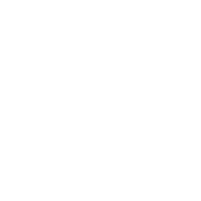 Logótipo branco de Mary & Trufa com ilustrações de uma mulher e um cão