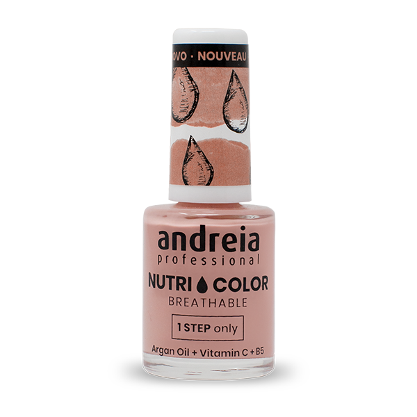 Andreia Verniz Nutricolor NC7 10,5ml Verniz de unhas Andreia Professional Nutri Color cor rosa pastel